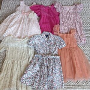 Girls size 5/5T bundle of 6 dresses